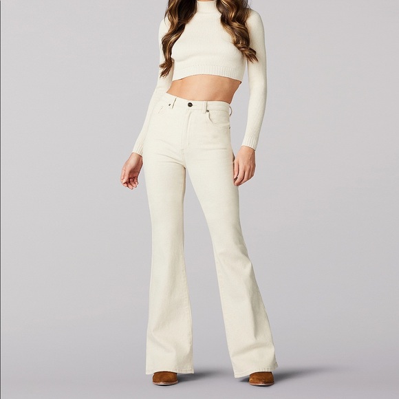 Lee VINTAGE MODERN FLARE ECRU 70’s bell bottoms - Picture 2 of 6